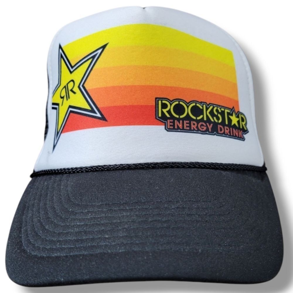 Rockstar Energy Drink Hat OSFM By Nissun Cap Trucker Hat Mesh Hat Snapback Hat
